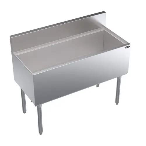 Krowne Metal Krowne Metal KR19-42 Royal Series Underbar Ice Bin/Cocktail Unit, Stainless Steel with 135 lbs. Ice Capacity Bottle Wells - 42.00"W x 19.00"D