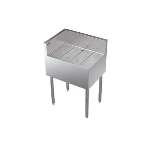 Krowne Metal Krowne Metal KR19-C24L Underbar Drainboard, Freestanding with 6-1/2"H Backsplash - 24"W x 19"D