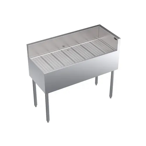 Krowne Metal Krowne Metal KR19-C42R Underbar Drainboard, Freestanding with 6-1/2"H Backsplash - 42"W x 19"D