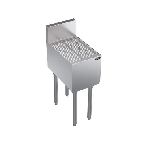 Krowne Metal Krowne Metal KR19-GS12 Underbar Drainboard, Freestanding with 6-1/2"H Backsplash - 12"W x 19"D