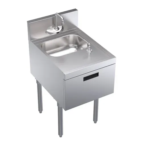 Krowne Metal Krowne Metal KR24-18ST-E Underbar Sink Unit, Compartment with and / - 18"W x 24"D