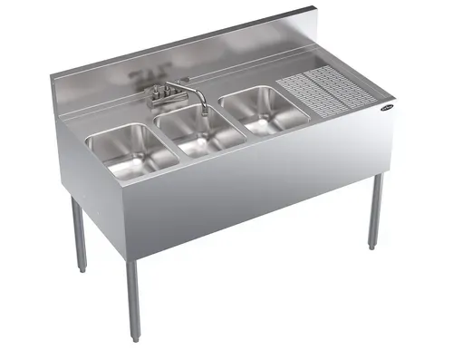 Krowne Metal Krowne Metal KR24-43L Underbar Sink Unit, Compartment with and / - 48.00"W x 24.00"D