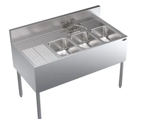 Krowne Metal Krowne Metal KR24-43R Underbar Sink Unit, Compartment with and / - 48.00"W x 24.00"D
