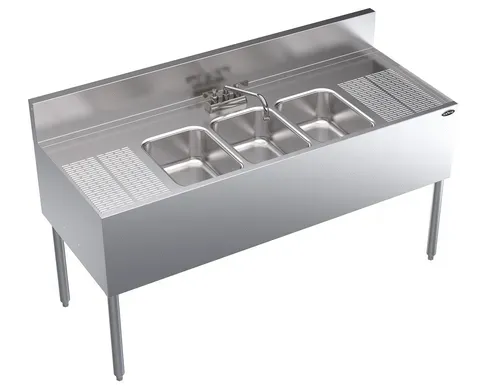 Krowne Metal Krowne Metal KR24-53C Underbar Sink Unit, Compartment with and / - 60.00"W x 24.00"D