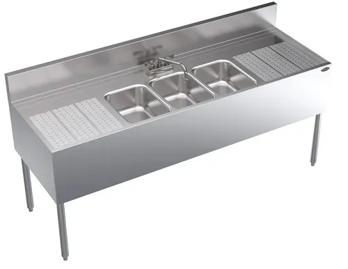 Krowne Metal Krowne Metal KR24-63C Underbar Sink Unit, - 72.00"W x 24.00"D