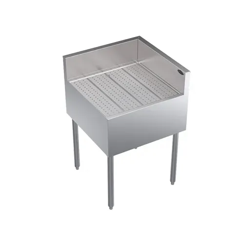 Krowne Metal Krowne Metal KR24-C24R Underbar Drainboard, with - 24.00"W x 24.00"D