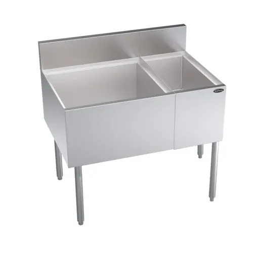 Krowne Metal Krowne Metal KR24-M36L-10 Underbar Ice Bin/Cocktail Station, Bottle Well Bin