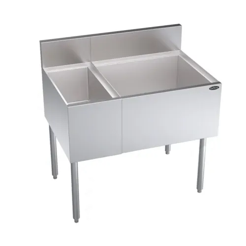 Krowne Metal Krowne Metal KR24-M36R-10 Underbar Ice Bin/Cocktail Station, Bottle Well Bin