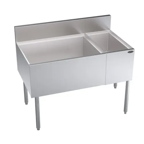 Krowne Metal Krowne Metal KR24-M42L Underbar Ice Bin/Cocktail Station, Bottle Well Bin
