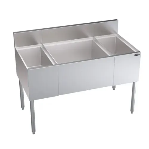 Krowne Metal Krowne Metal KR24-M48C-10 Underbar Ice Bin/Cocktail Station, Bottle Well Bin