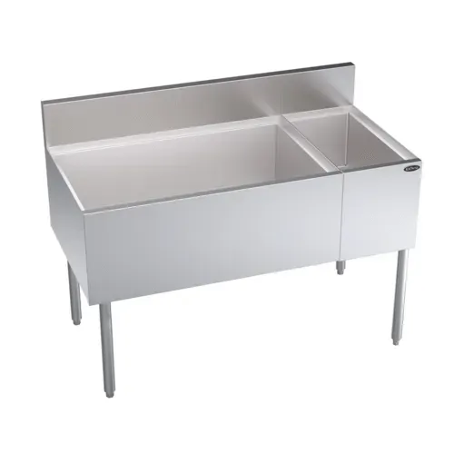 Krowne Metal Krowne Metal KR24-M48L-10 Underbar Ice Bin/Cocktail Station, Bottle Well Bin