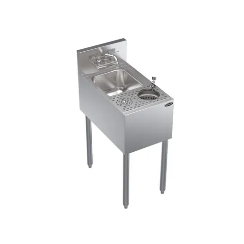 Krowne Metal Krowne Metal KR24-MS14 Underbar Sink Unit, Compartment with and / - 14.00"W x 24.00"D