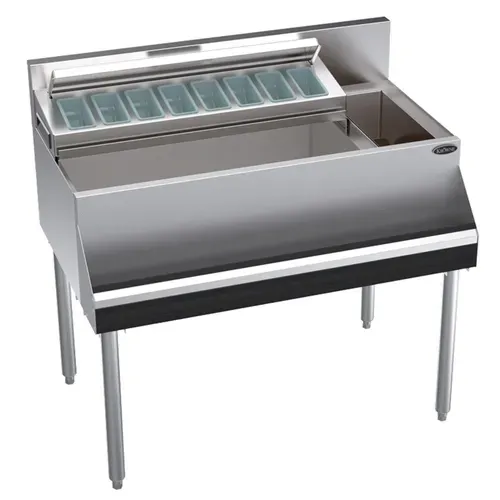 Krowne Metal Krowne Metal KR24-MS38L Underbar Ice Bin/Cocktail Station, Bottle Well Bin