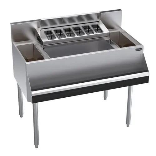 Krowne Metal Krowne Metal KR24-MS40C Underbar Ice Bin/Cocktail Station, Bottle Well Bin