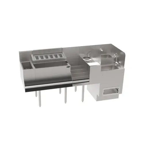 Krowne Metal Krowne Metal KR24-TCS66D Underbar Ice Bin/Cocktail Station, Bottle Well Bin