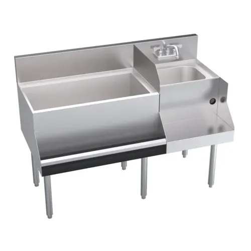 Krowne Metal Krowne Metal KR24-W48L-10 Royal Series Underbar Ice Bin/Cocktail Station