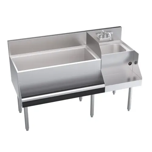 Krowne Metal Krowne Metal KR24-W54L-10 Royal Series Underbar Ice Bin/Cocktail Station