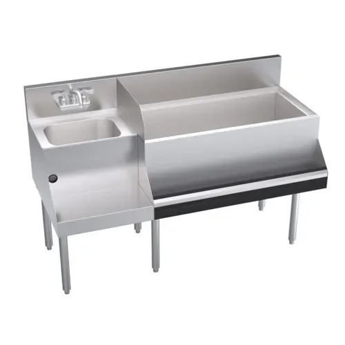 Krowne Metal Krowne Metal KR24-W54R-10 Royal Series Underbar Ice Bin/Cocktail Station