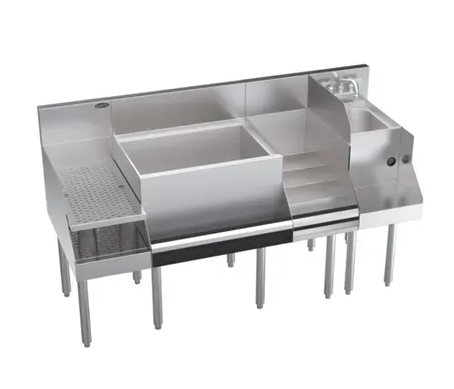 Krowne Metal Krowne Metal KR24-W60C-10 Royal Series Underbar Ice Bin/Cocktail Station