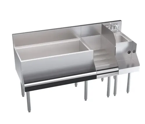 Krowne Metal Krowne Metal KR24-W60D-10 Royal Series Underbar Ice Bin/Cocktail Station
