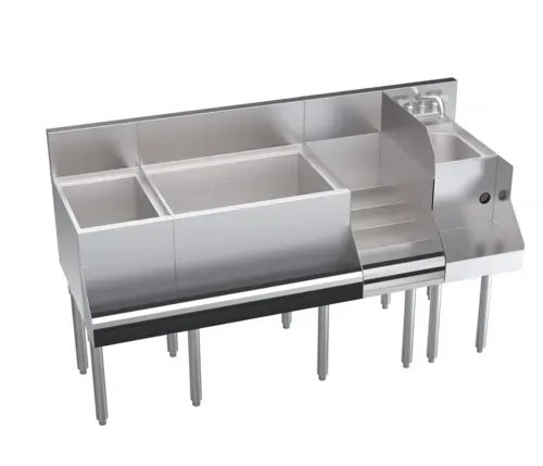 Krowne Metal Krowne Metal KR24-W60E-10 Royal Series Underbar Ice Bin/Cocktail Station