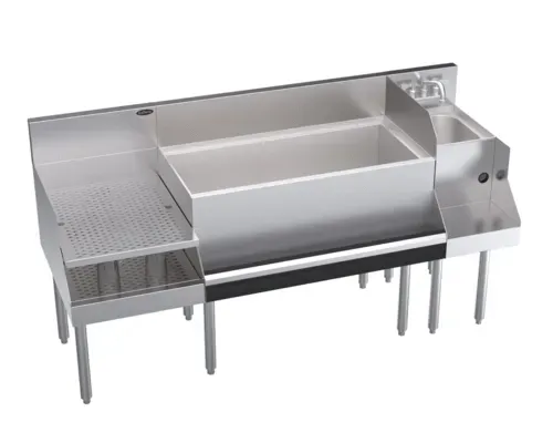 Krowne Metal Krowne Metal KR24-W66B-10 Royal Series Underbar Ice Bin/Cocktail Station