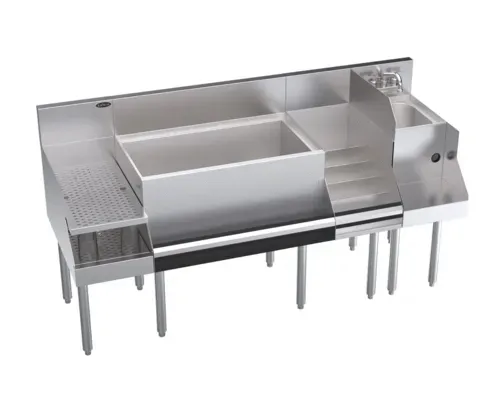 Krowne Metal Krowne Metal KR24-W66C-10 Royal Series Underbar Ice Bin/Cocktail Station