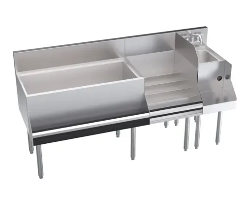 Krowne Metal Krowne Metal KR24-W66D-10 Royal Series Underbar Ice Bin/Cocktail Station
