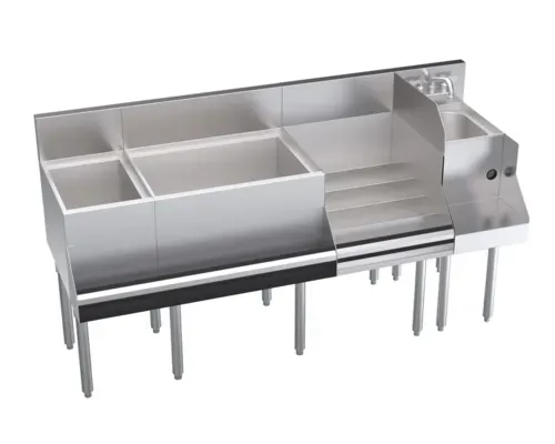 Krowne Metal Krowne Metal KR24-W66E-10 Royal Series Underbar Ice Bin/Cocktail Station