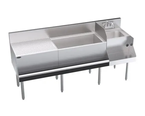 Krowne Metal Krowne Metal KR24-W72A-10 Royal Series Underbar Ice Bin/Cocktail Station
