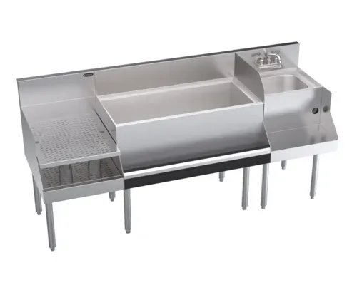 Krowne Metal Krowne Metal KR24-W72B-10 Royal Series Underbar Ice Bin/Cocktail Station