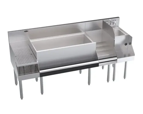 Krowne Metal Krowne Metal KR24-W72C-10 Royal Series Underbar Ice Bin/Cocktail Station