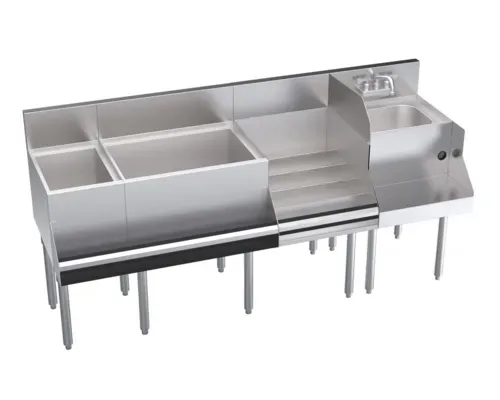 Krowne Metal Krowne Metal KR24-W72E-10 Royal Series Underbar Ice Bin/Cocktail Station
