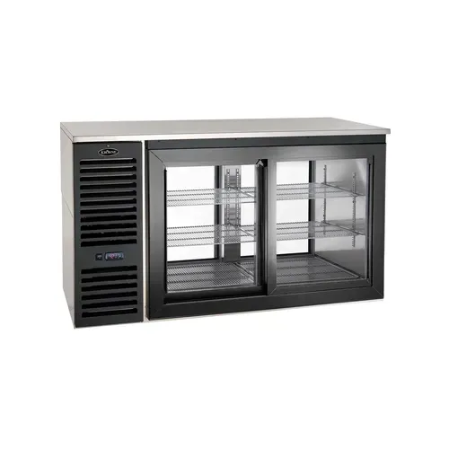 Krowne Metal Krowne Metal PTSD60L Silver 4 Glass Door Refrigerated Back Bar Storage Cabinet