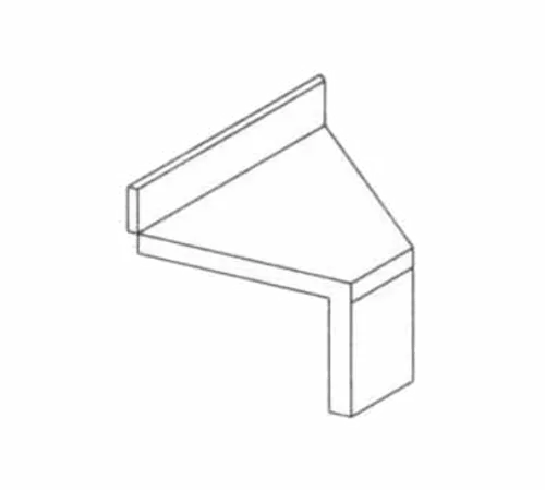 LaCrosse Cooler SDFSR45 Sinkronization 19 Corner Underbar Filler - 45 Degree Angle