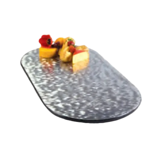 Lakeside Manufacturing 2430 Stainless Steel Oval Market Display Tray - 36"W x 18"D