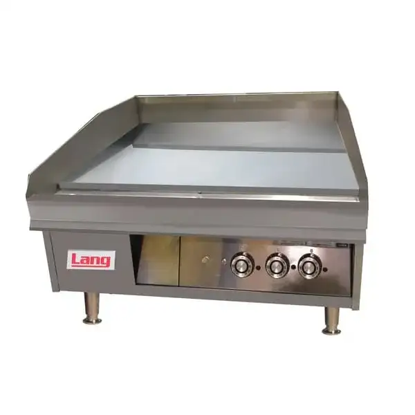 Lang Manufacturing 148T LG Series 48'' Countertop Electric Griddle with Thermostatic Controls, 208-240/480 Volts