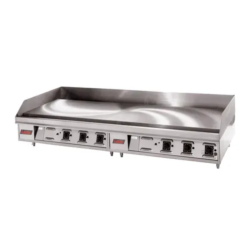 Lang Manufacturing 272TC LG Series 72'' Countertop Gas Griddle with Thermostatic Controls - 162,000 BTU
