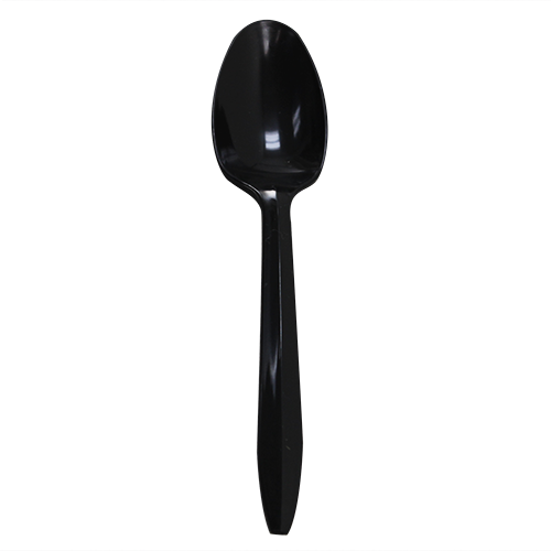 Karat U2003B Karat PP Plastic Medium Weight Tea Spoons Bulk Box, Black - 1,000 pcs