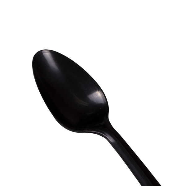 Karat U2003B Karat PP Plastic Medium Weight Tea Spoons Bulk Box, Black - 1,000 pcs