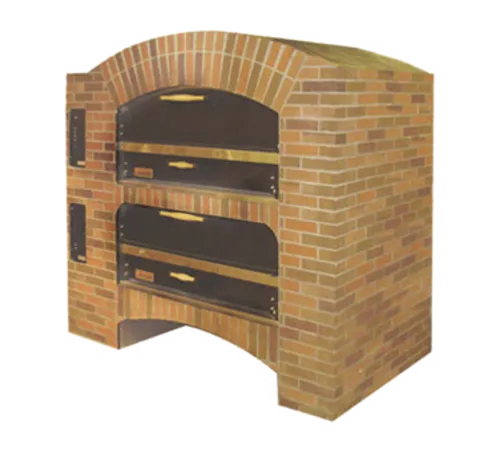 Marsal Pizza Ovens Marsal & Sons MB-42 STACKED MB Slice Series Gas Pizza Bake Oven Double Deck, 120 Volts - 190,000 BTU