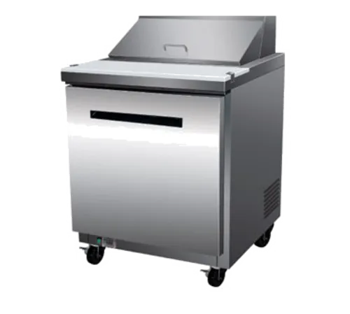 Maxx Cold MXCR29MHC 28.90'' 1 Door Mega Top Refrigerated Sandwich / Salad Prep Table