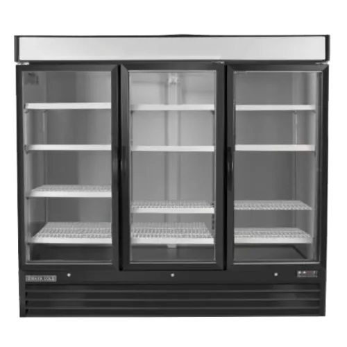Maxx Cold MXM3-72FBHC 81.00'' Section Glass Door Merchandiser Freezer