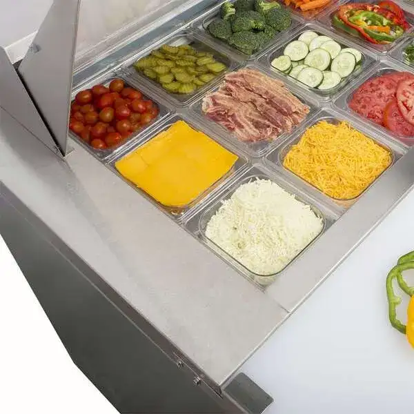 Maxx Cold MXCR29MHC 28.90'' 1 Door Mega Top Refrigerated Sandwich / Salad Prep Table