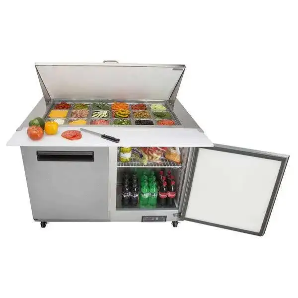 Maxx Cold MXCR48MHC 48.20'' 2 Door Mega Top Refrigerated Sandwich / Salad Prep Table