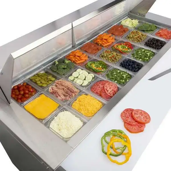 Maxx Cold MXCR60MHC 61.20'' 2 Door Mega Top Refrigerated Sandwich / Salad Prep Table