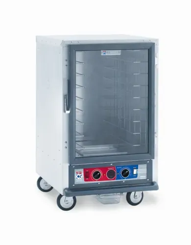Metro C515-CFC-4A C5™ 1 Series Half Height Clear Door Uninsulated Mobile Proofing and Holding Cabinet, 120 Volts
