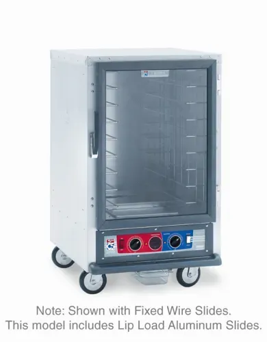 Metro C515-CFC-L C5™ 1 Series Half Height Clear Door Uninsulated Mobile Proofing and Holding Cabinet, 120 Volts