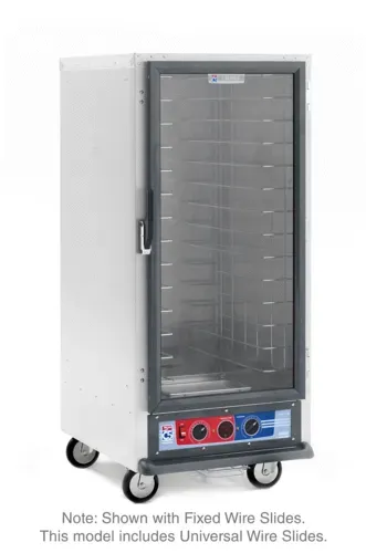Metro C517-PFC-UA C5™ 1 Series 3/4 Height Clear Door Non-Insulated Mobile Proofing and Holding Cabinet, 120 Volts