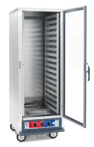 Metro C519-CFC-LA C5™ 1 Series Full Height Clear Door Non-Insulated Mobile Proofing and Holding Cabinet, 120 Volts